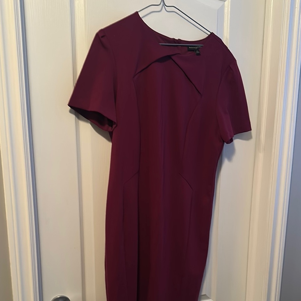 Elegant Burgundy Dress